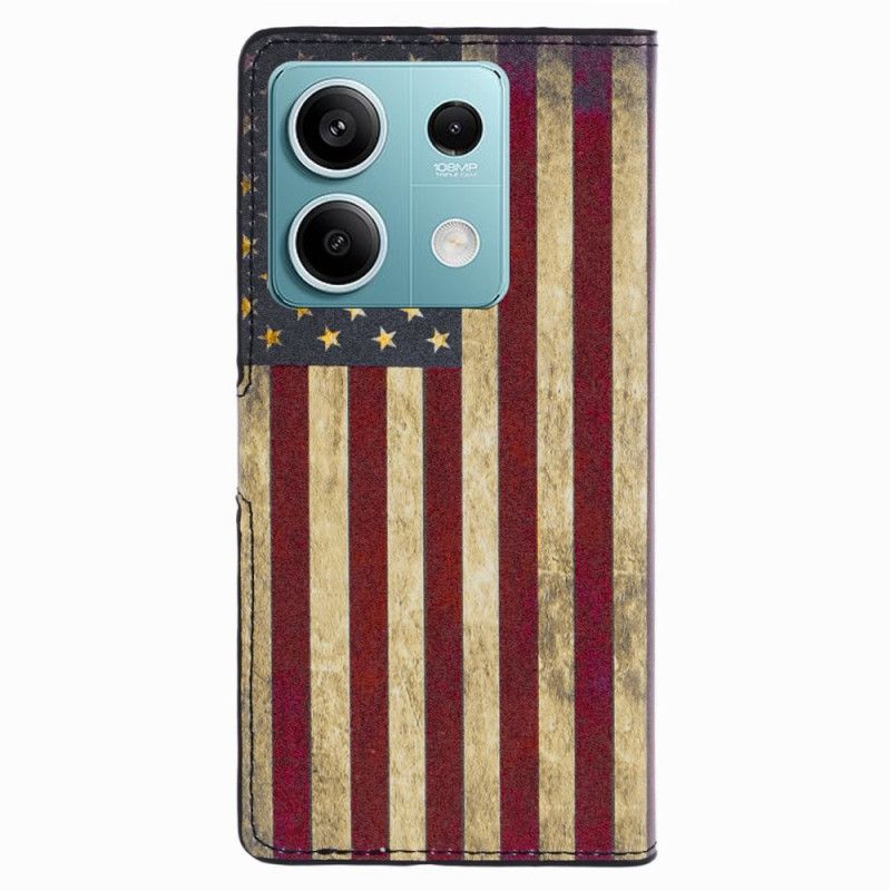 Housse Xiaomi Redmi Note 13 Pro 5G / Poco X6 5G Drapeau Américain Vintage