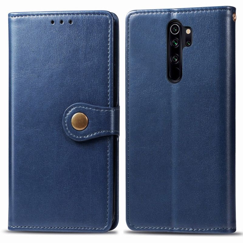 Housse Xiaomi Redmi Note 8 Pro Simili Cuir Et Fermoir Vintage