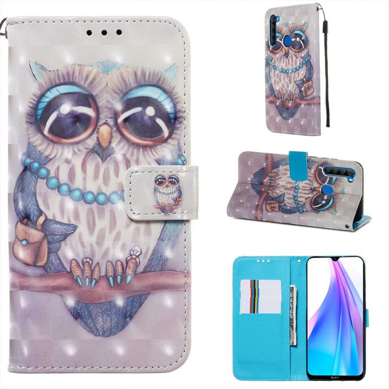 Housse Xiaomi Redmi Note 8t Miss Hibou