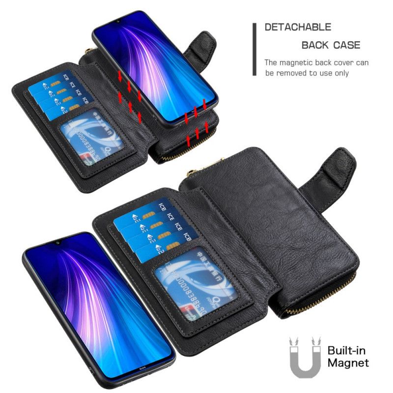 Étui Housse Xiaomi Redmi Note 8t Multi-fonctionnelle Coque Détachable