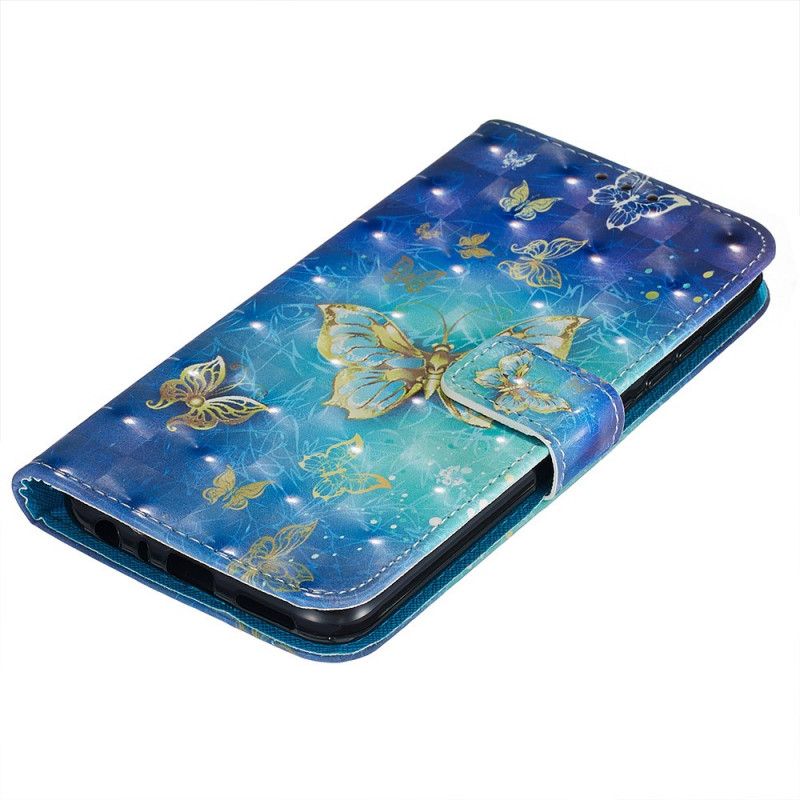 Housse Xiaomi Redmi Note 8t Papillons Dorés