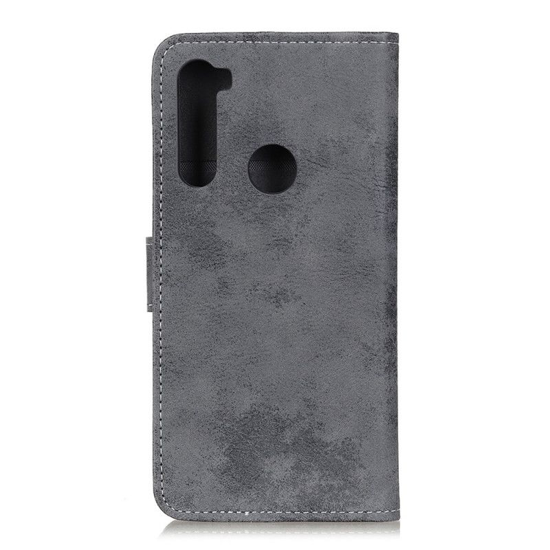 Housse Xiaomi Redmi Note 8t Simili Cuir Vintage