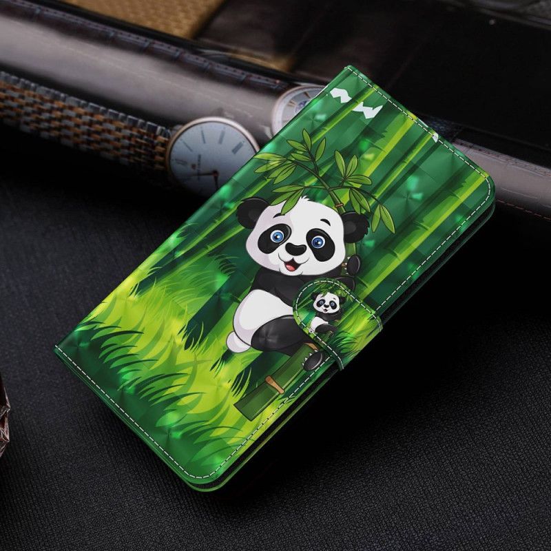 HousseXiaomi Redmi Note 13 4G Panda Bambou à Lanière