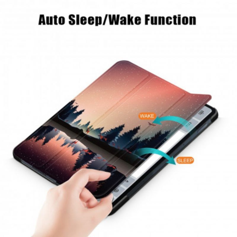 Smart Case Coque Xiaomi Pad 5 Renforcée Forêt